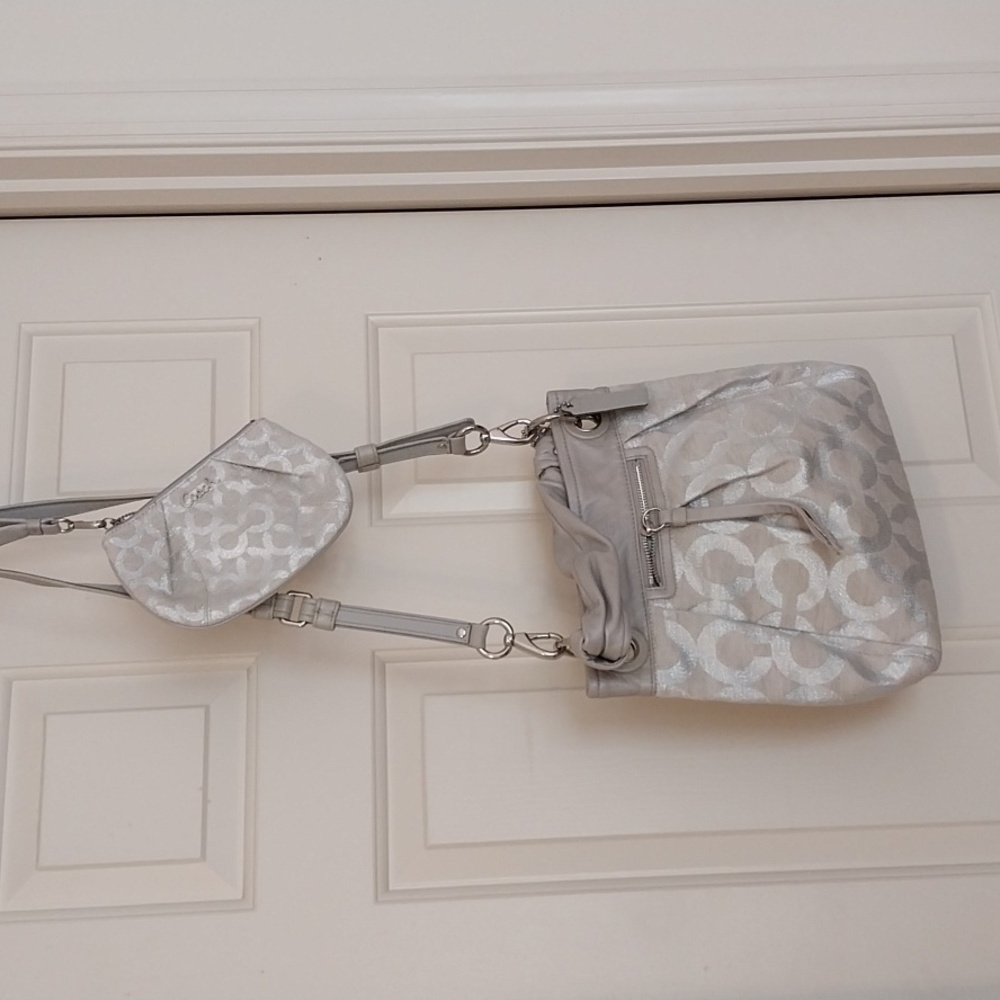 Coach Ashley Signature bag # 13511 AND matching wristlet